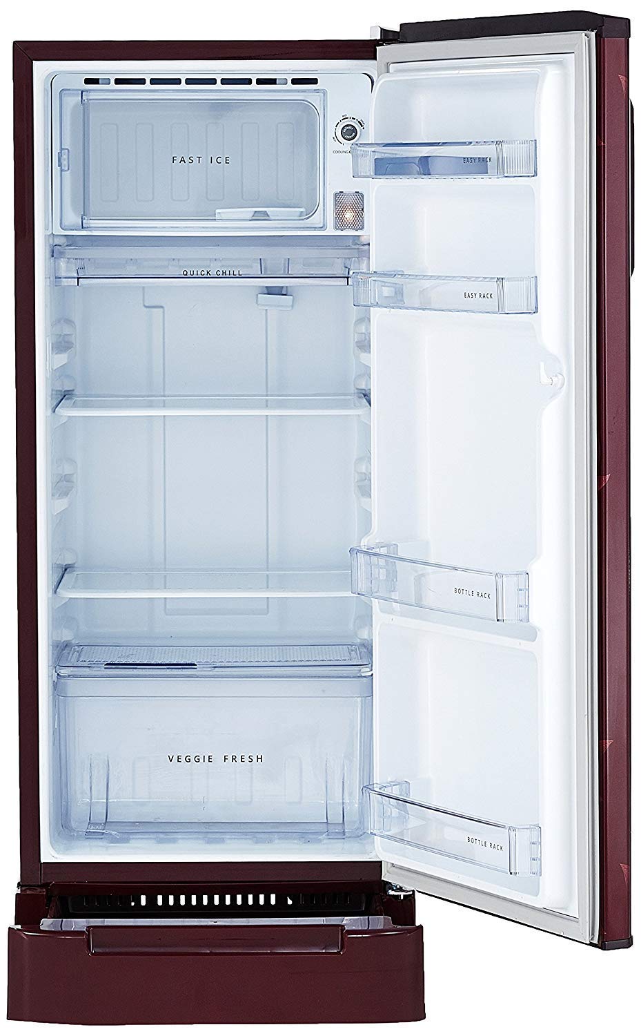 Whirlpool 184 L 3 Star Direct-Cool Single Door Refrigerator (205 WDE ROY 3S, Wine Radiance-Z) – Elegant Design with Reliable Cooling